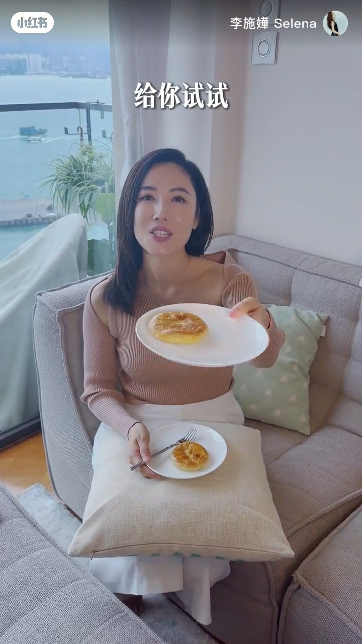 李施嬅的客廳，同樣可以看到海景。