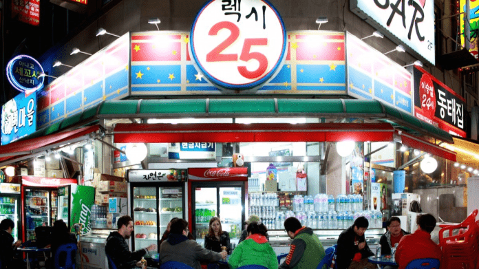 南韩便利店林立。网上图片