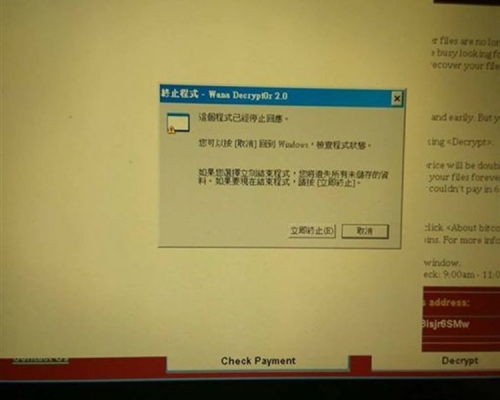 「Windows XP」疑太舊成功阻截病毒。網上圖片