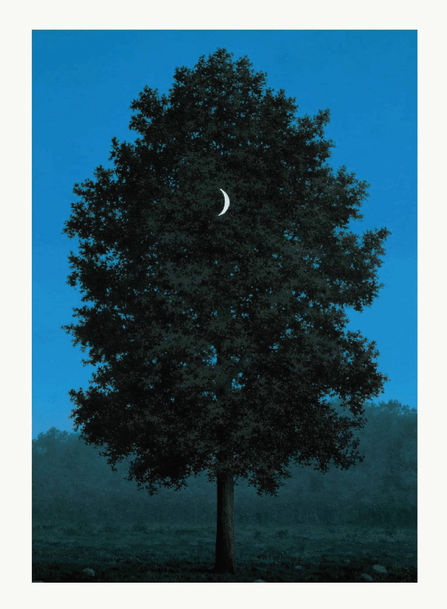 Rene Magritte於1956年發布的作品《16th September》。