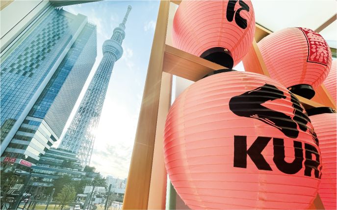 全新的藏壽司Skytree押上店可賞到東京晴空塔美景。