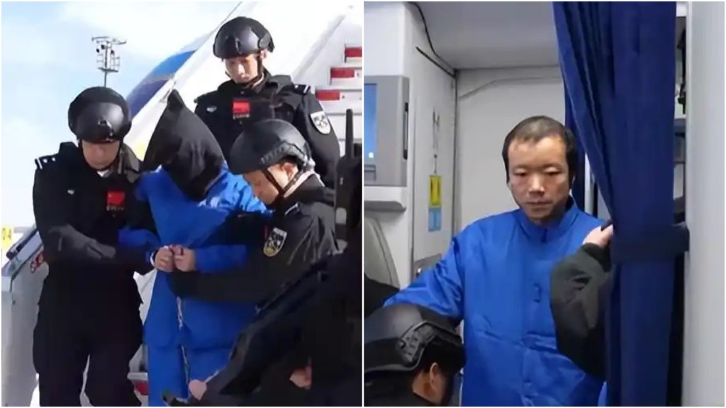 太子集團創始人陳志由柬埔寨遣返中國。 央視截圖