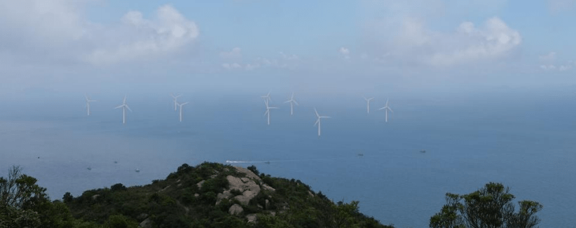 擬建的離岸風場，距南丫發電廠約 4 公里。