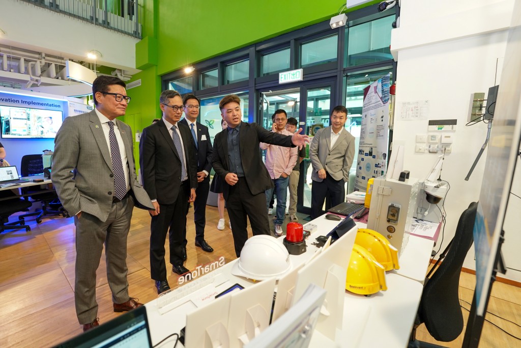 議會於建造業創新及科技應用中心（CITAC）展示業界前沿科技和環保建材。