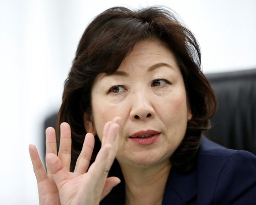 自民黨代理幹事長野田聖子宣布參選。路透社資料圖片