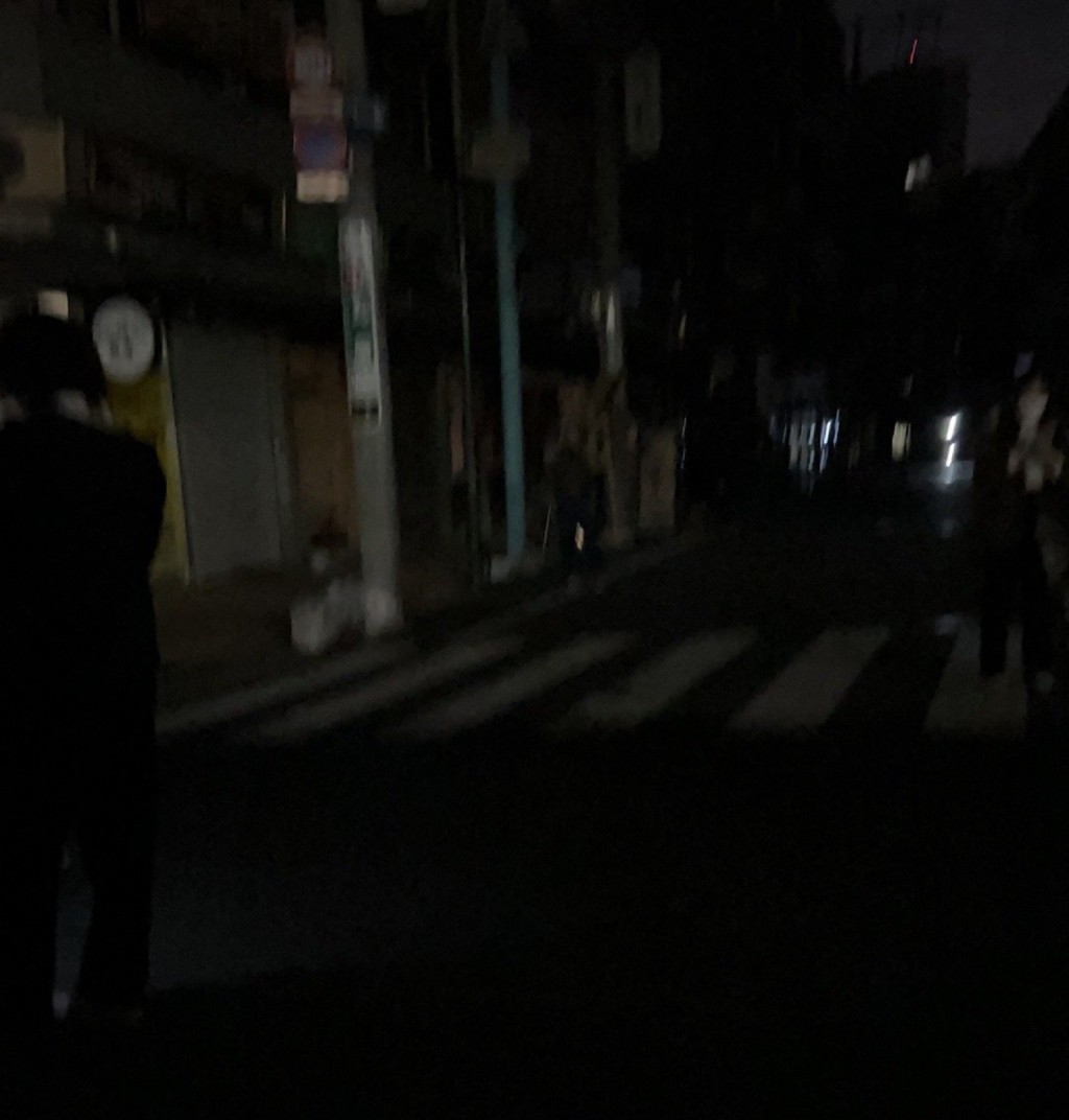 日本關東地區廣泛地區停電。網上圖片