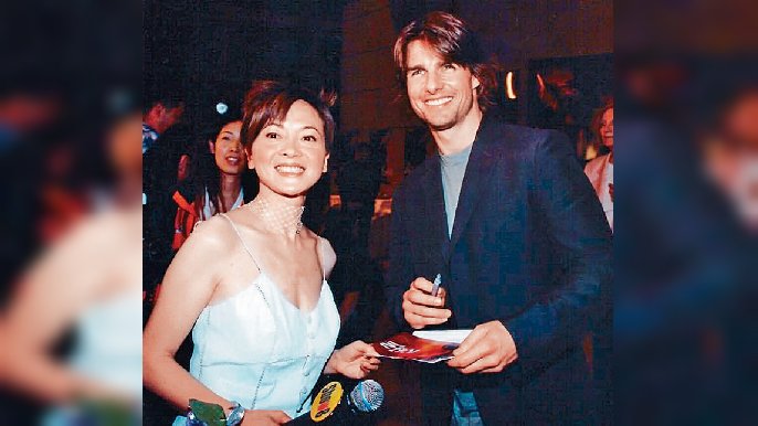 查小欣与靓佬汤Tom Cruise。