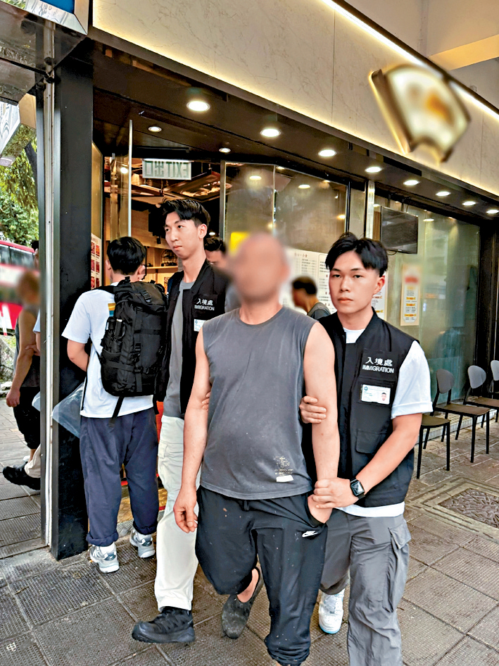入境處繼續在全港多區展開反非法勞工行動,由前午至昨午拘捕37人。
