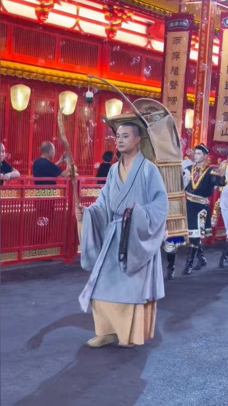 河頭老街NPC玄奘走紅，待業演員王彬演繹《大唐西域記》行者形象。