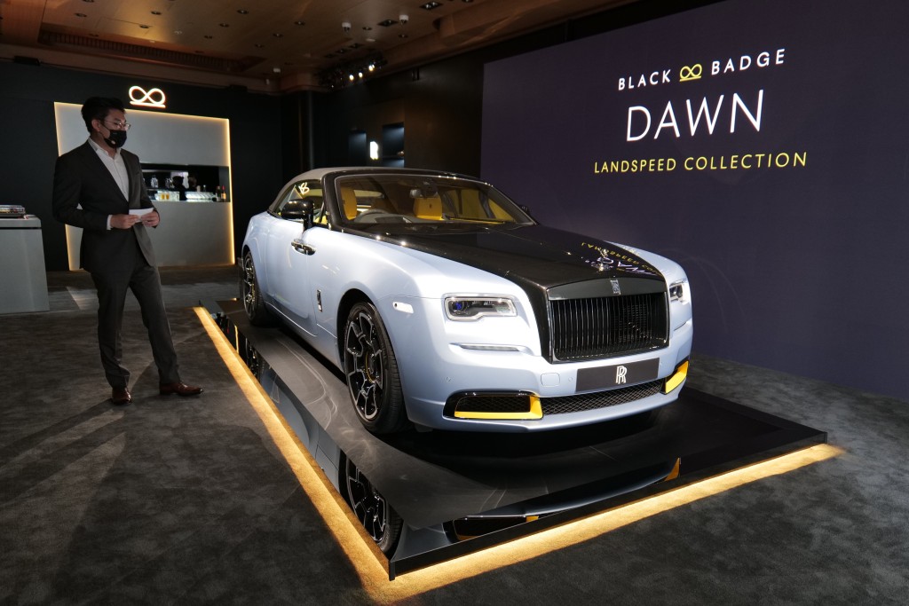 勞斯萊斯今天(1月6日)向傳媒預覽Black Badge Dawn Landspeed特別版，全球限量25輛，香港配額僅1輛。