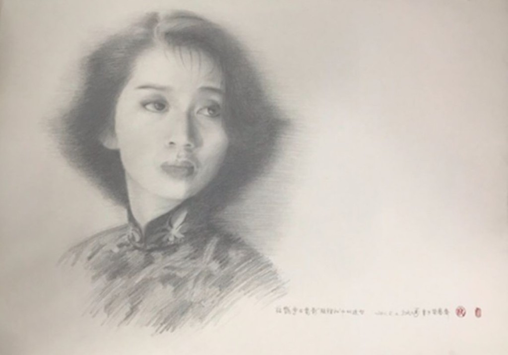 《絕代芳華．梅艷芳》｜《胭脂扣》黑白素描手稿      1980年代 阮大勇先生提供