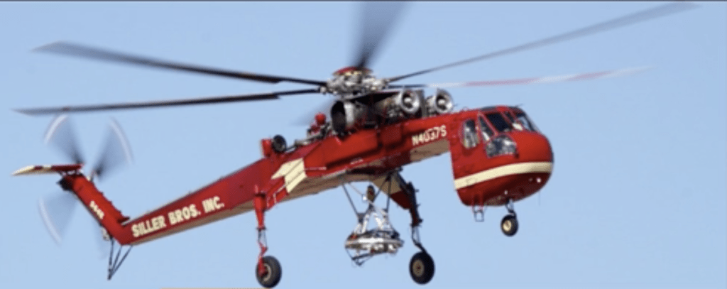 贝尔407（Bell 407）消防直升机日常担任救火工作。示意图