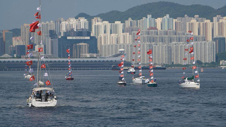 香港菁英會聯同香港遊艇會舉辦「乘風破浪廿五載，菁彩旅程再啟航」帆船巡遊活動。