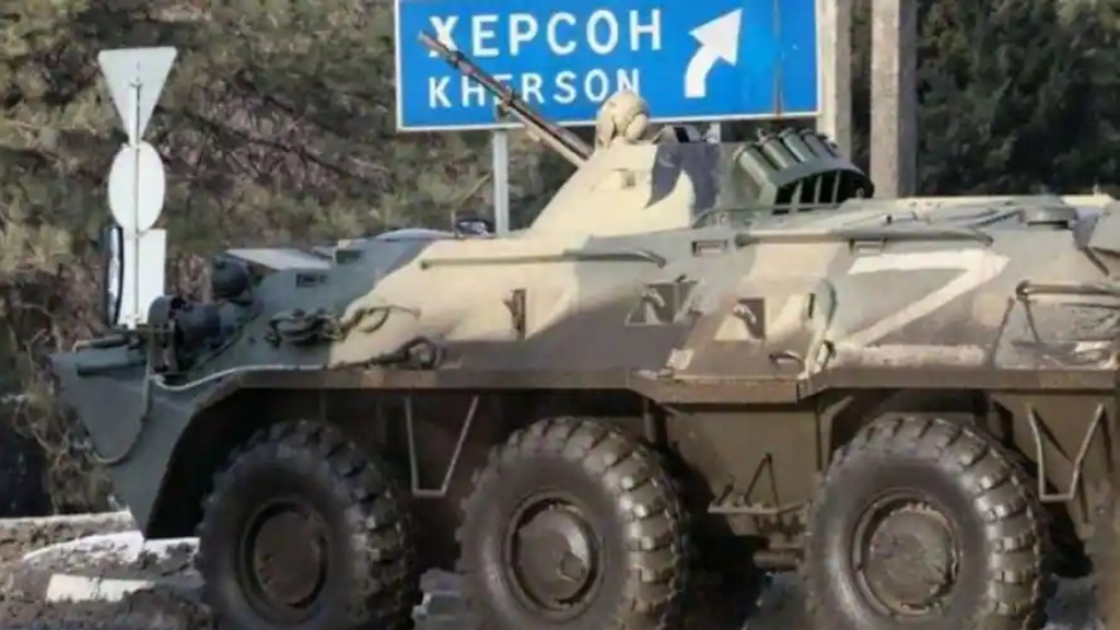 烏軍在南部被俄軍佔領的赫爾松地區進行反攻戰。twitter