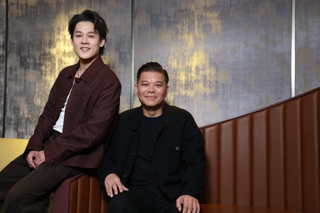 導演王國燊（右）高度評價Richie的表現，正是自己心目中《好孩子》的主角。