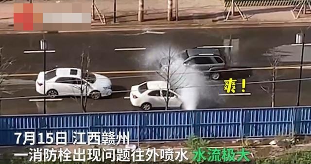 路過車輛排隊免費洗車。網圖