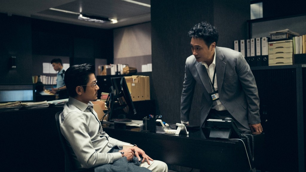 《內幕》集五大影帝郭富城、任達華、吳鎮宇、方中信與姜大衛。 《內幕》集五大影帝郭富城、任達華、吳鎮宇、方中信與姜大衛。