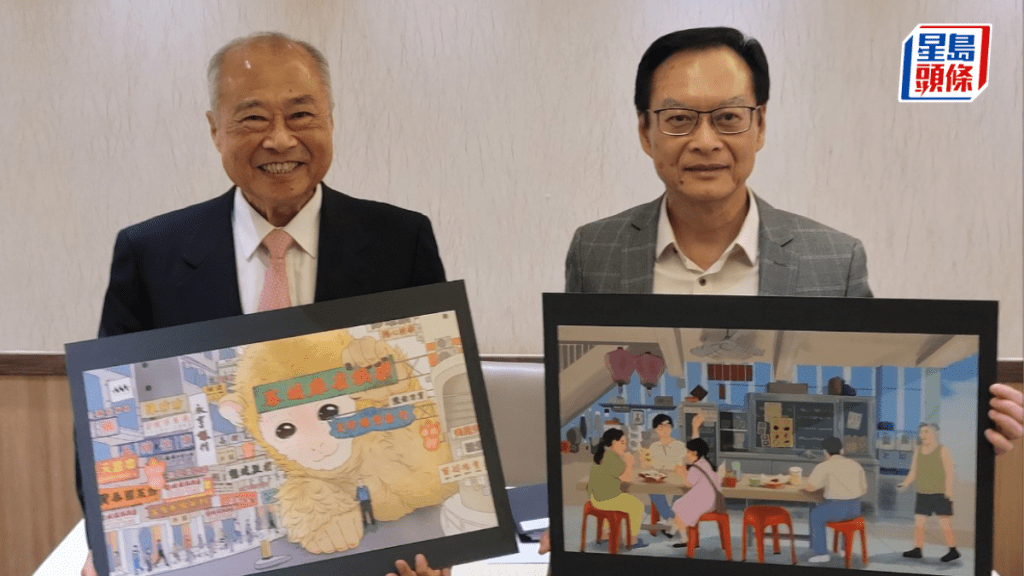 市建局2023/2024財政年度錄得8億3千萬元營運虧損,連續第2年錄得赤字。左起:市建局主席周松崗、市建局行政總監韋志成。趙克平攝