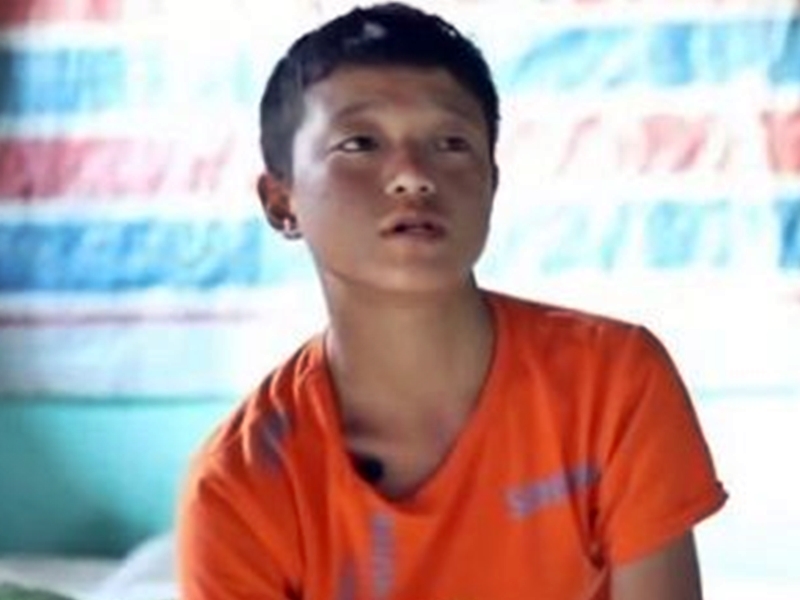 少年訂立目標，希望可以成為一名競賽泳手。網圖