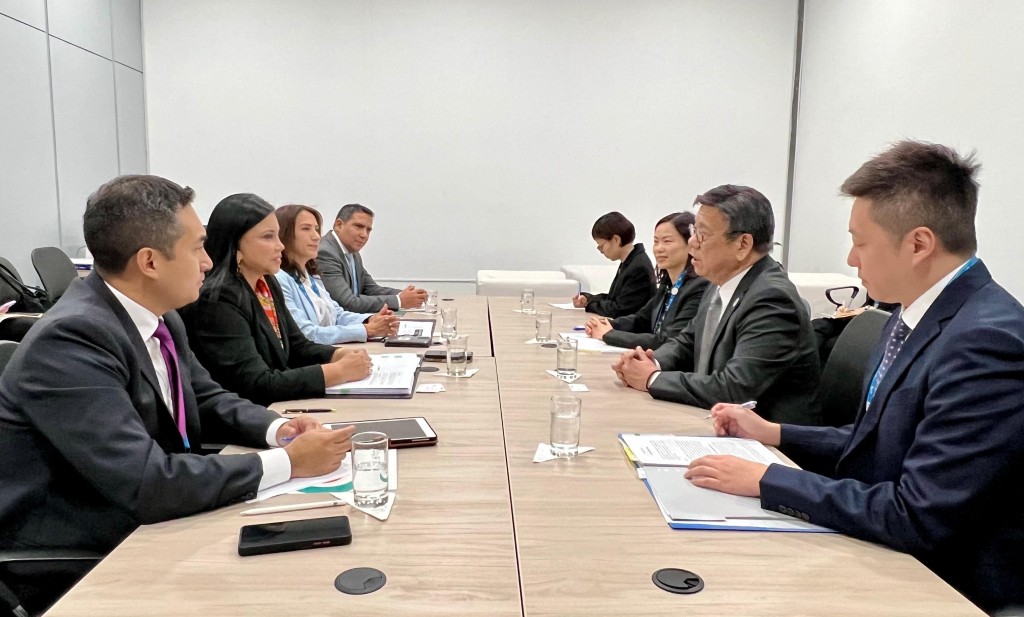 亞太區經濟合作組織貿易部長會議進行當中。政府新聞處圖片