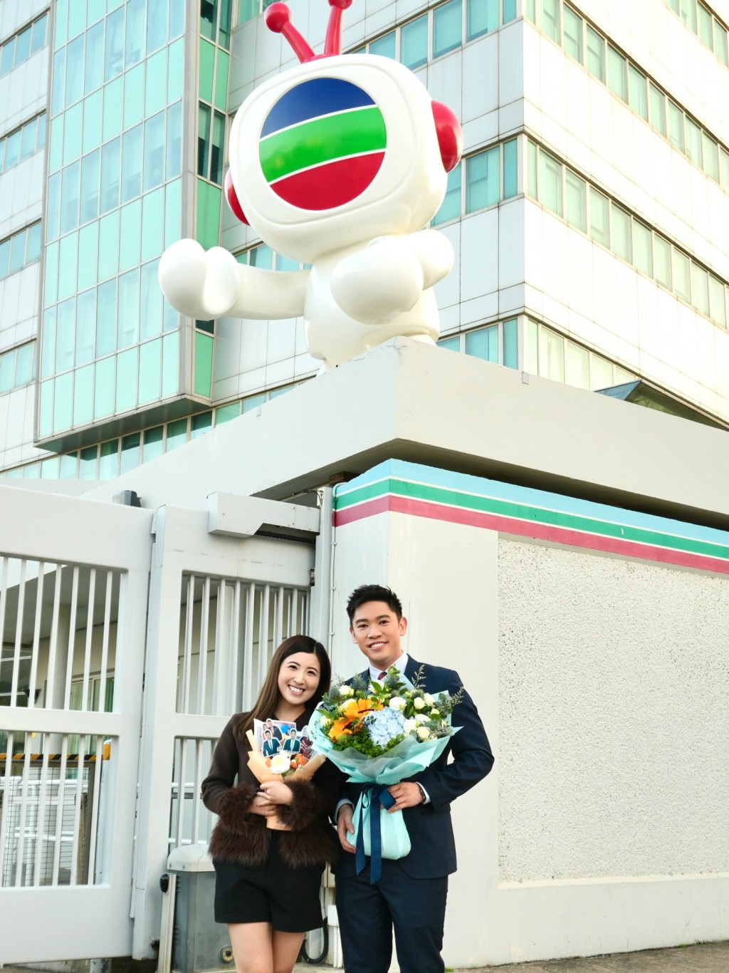 林可瑩與容家耀兩入兩出TVB新聞部。 林可瑩與容家耀兩入兩出TVB新聞部。