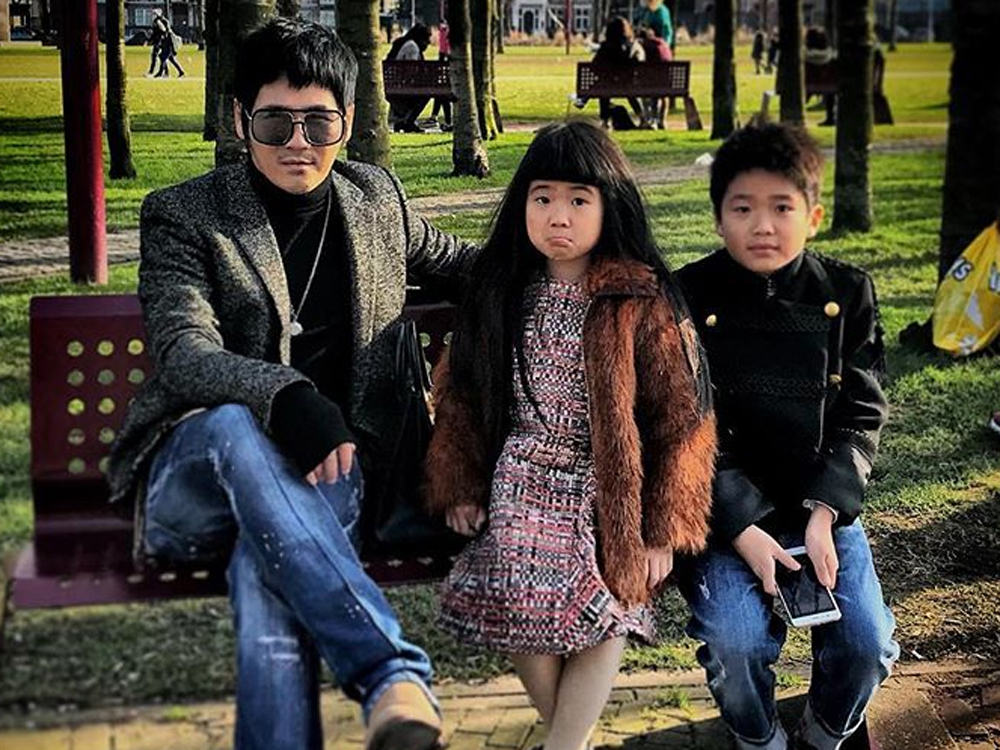 曹格子女成为网民追捧的对象。