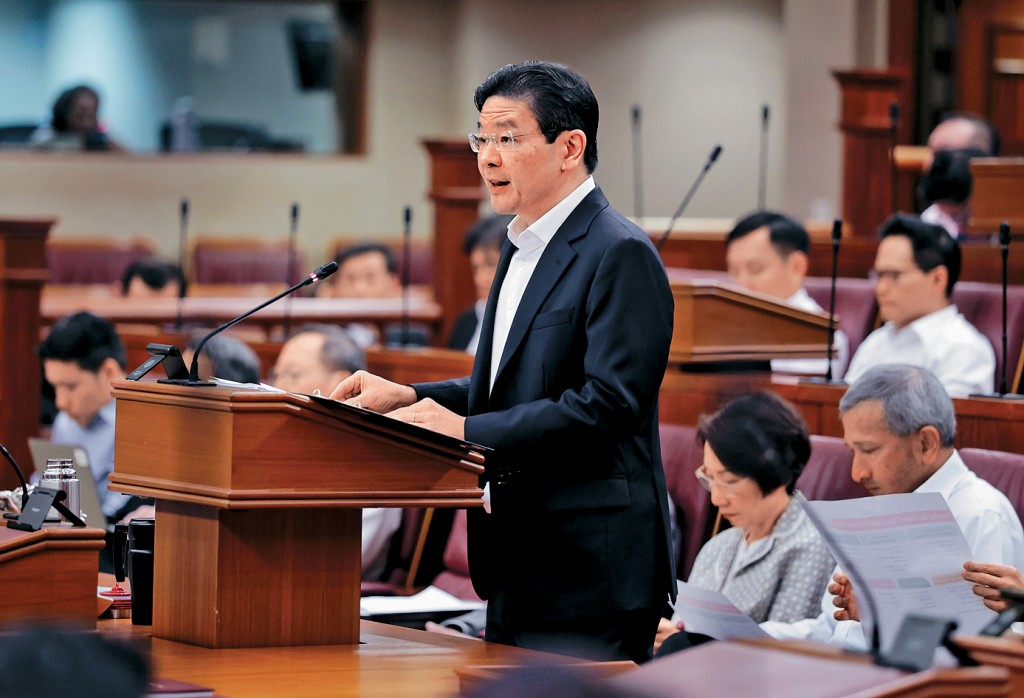 黃循財昨日在國會發表2026年財政預算案。