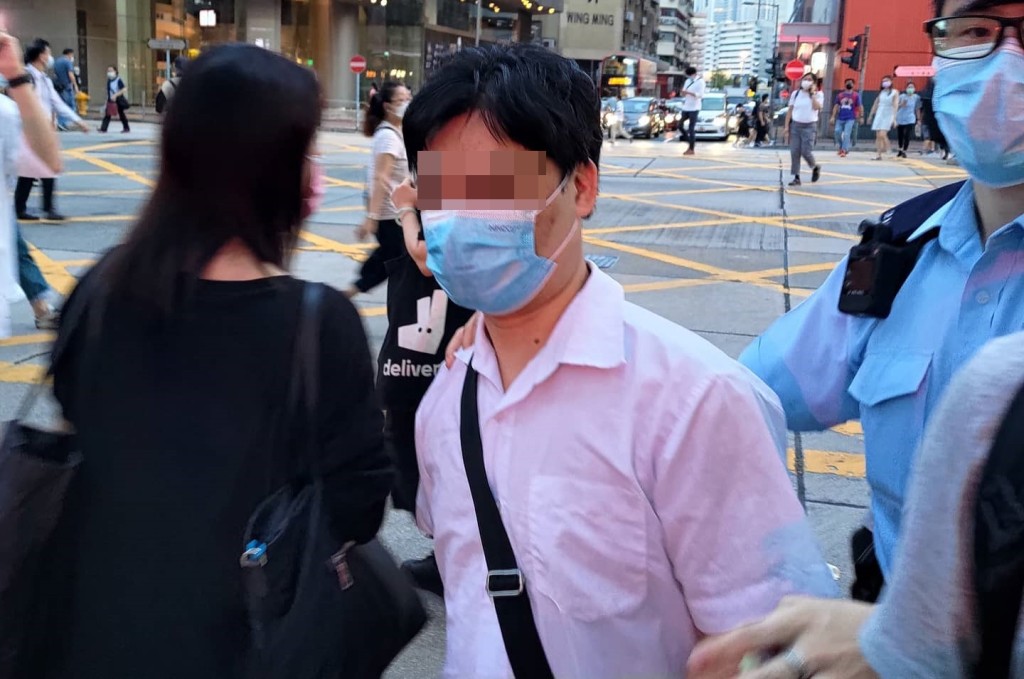 社民連前日擺設街站時,一名男子亦襲擊社民連行委辛浩銘。社民連FB圖片
