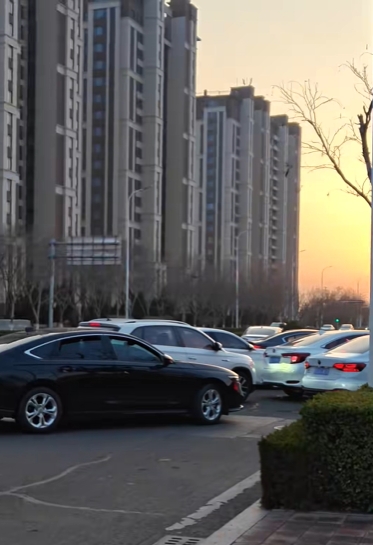 網友實拍多地加油站排長隊。 抖音 網友實拍多地加油站排長隊。 抖音