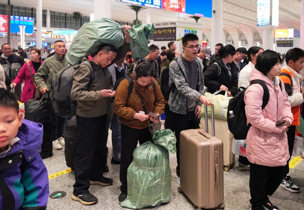 春運首日情況。 南方都市報