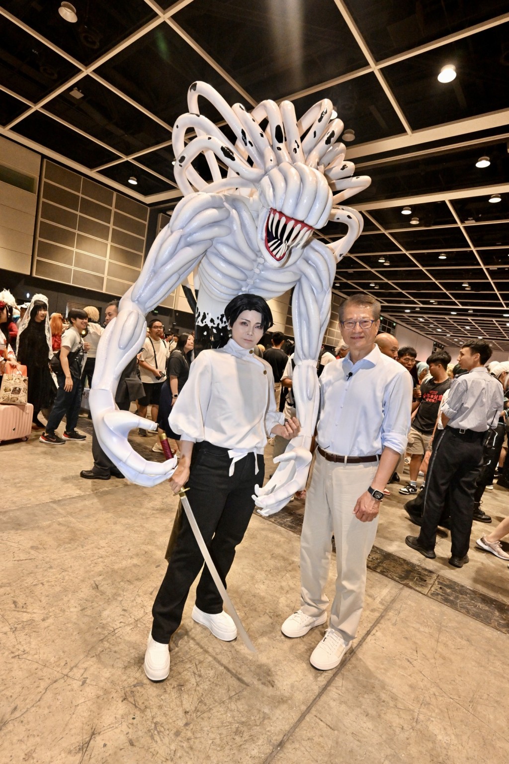 陳茂波笑言，聽到有現場朋友笑說「好像看到有人Cosplay 陳茂波？ 」。陳茂波FB圖片
