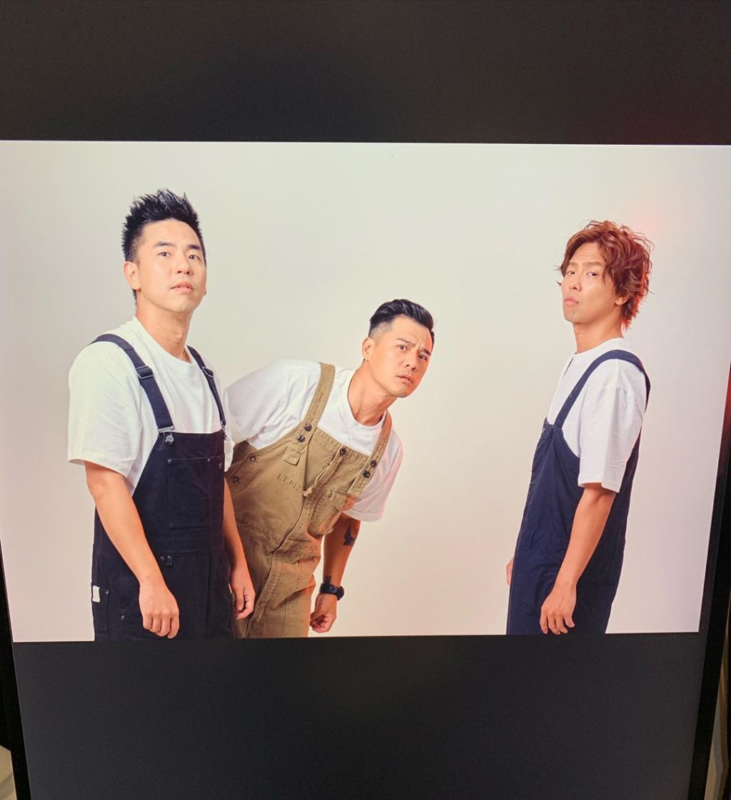兩天前,小鬼於IG貼出跟柯有倫(左)、竇智孔(中)的合照。