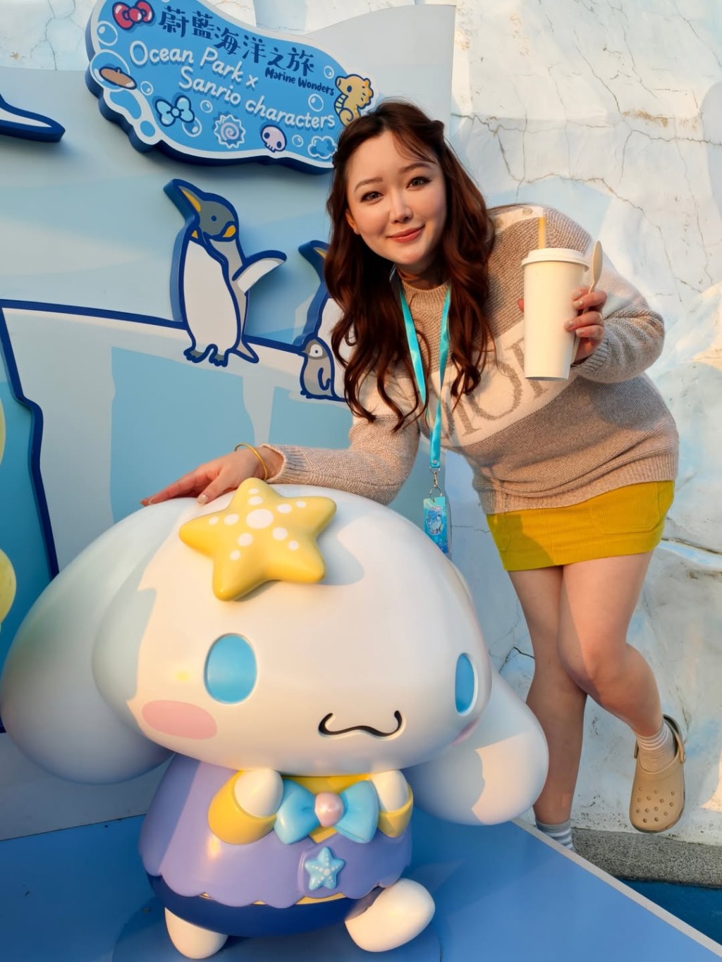 程美段穿上名牌鬆身衫,仍然見到暴脹身形。 程美段穿上名牌鬆身衫,仍然見到暴脹身形。