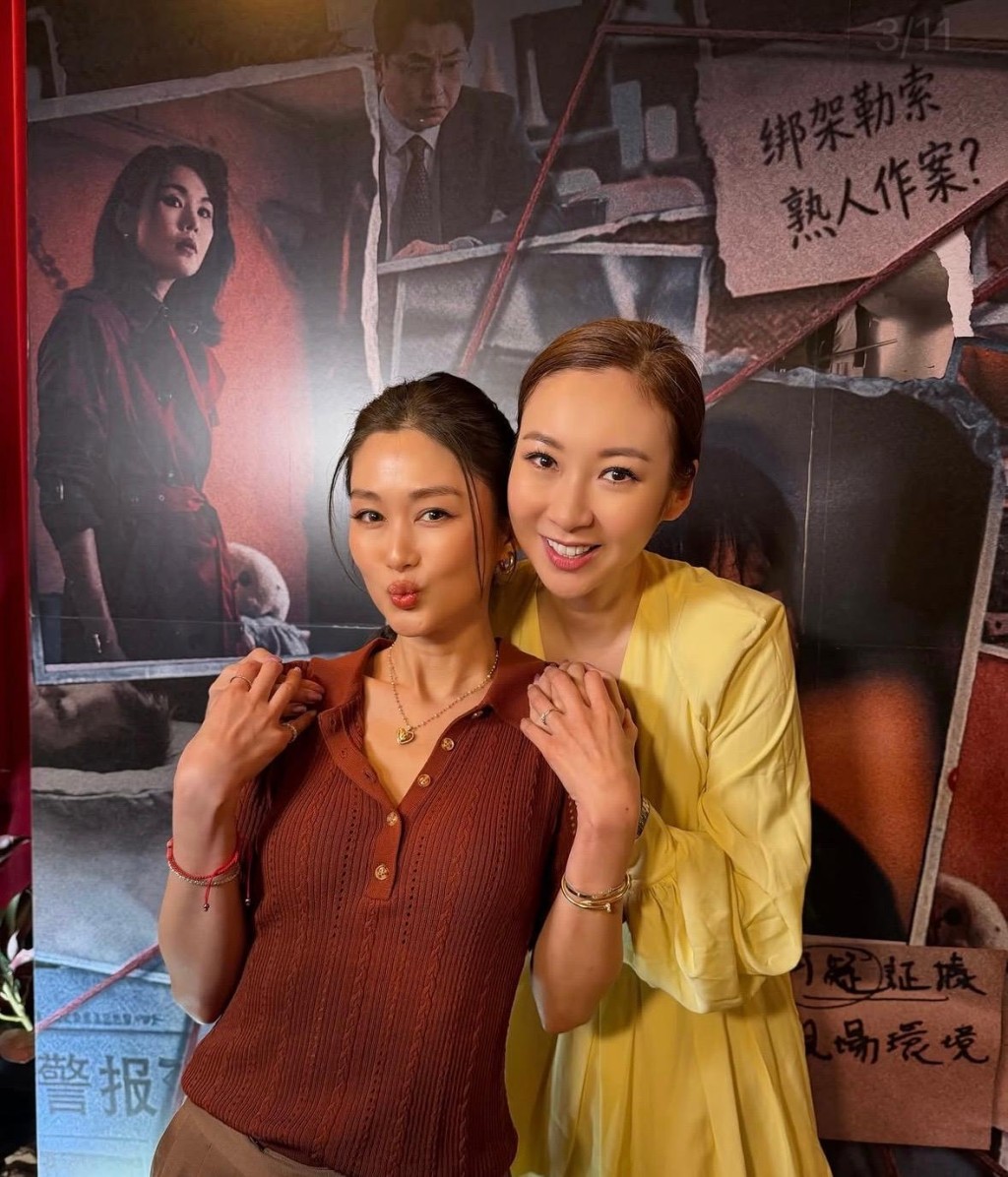 莊思敏拍劇集《重案解密》同苗僑偉、岑麗香(左)等人合作。 莊思敏拍劇集《重案解密》同苗僑偉、岑麗香(左)等人合作。