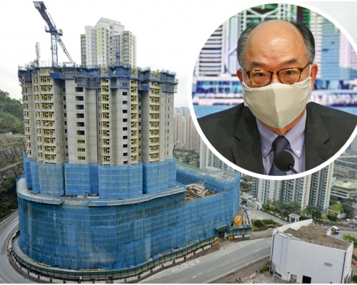 陳帆（小圖）指興建公屋資源固定，平均住戶人數下降，意味入住公屋的受惠人數減少。資料圖片