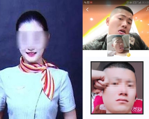 21歲女死者(左)及已跳河自盡的疑兇劉振華(右)。