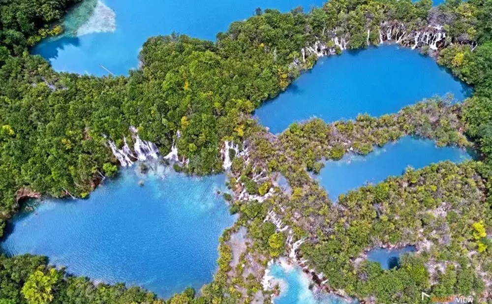 九寨溝樹正群海、長海、珍珠灘瀑布基本已恢復到地震前的樣子。網圖