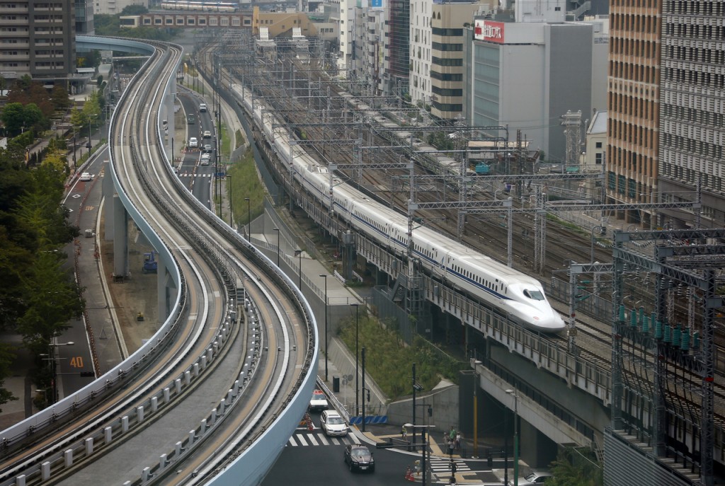 東北、北陸及上越3條新幹線因停電大規模停駛。資料圖片