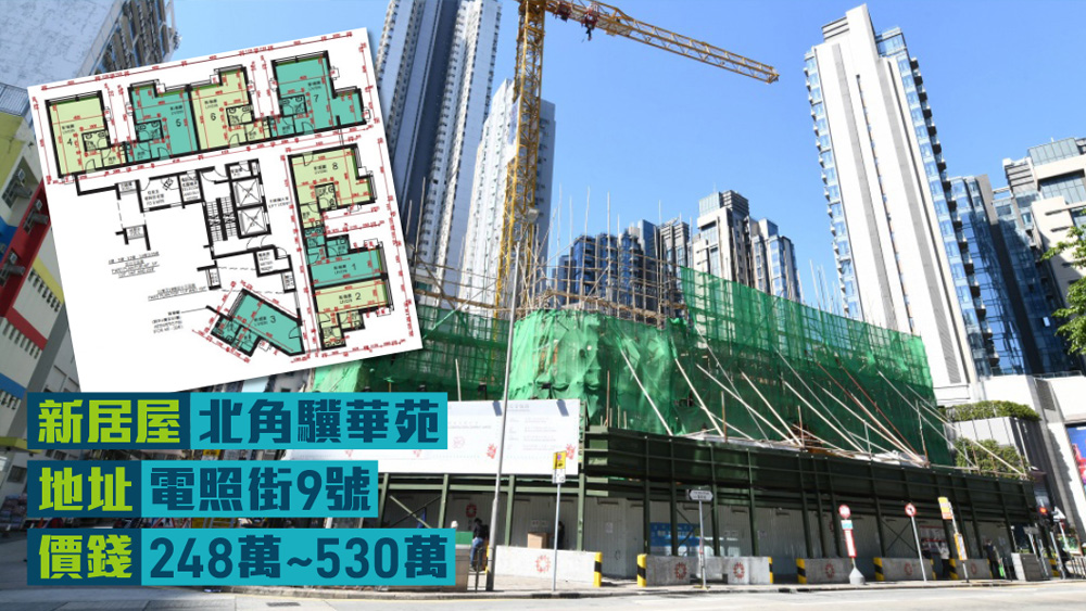 北角驥華苑共售248個單位，屬單幢式項目。