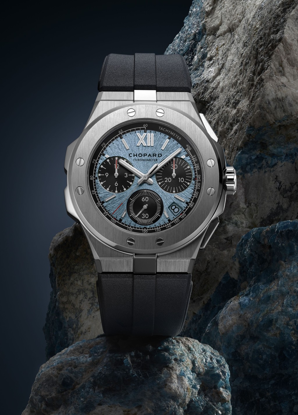 Chopard Alpine Ealge XL Chrono，錶殼：44mm鈦金屬/機芯：Chopard 03.05-C自動/售價：$193,000。