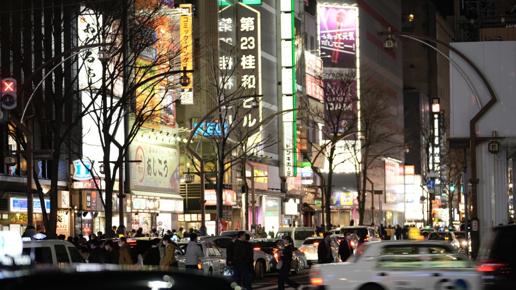 台风或影响北海道地区，图为札幌薄野。 美联社