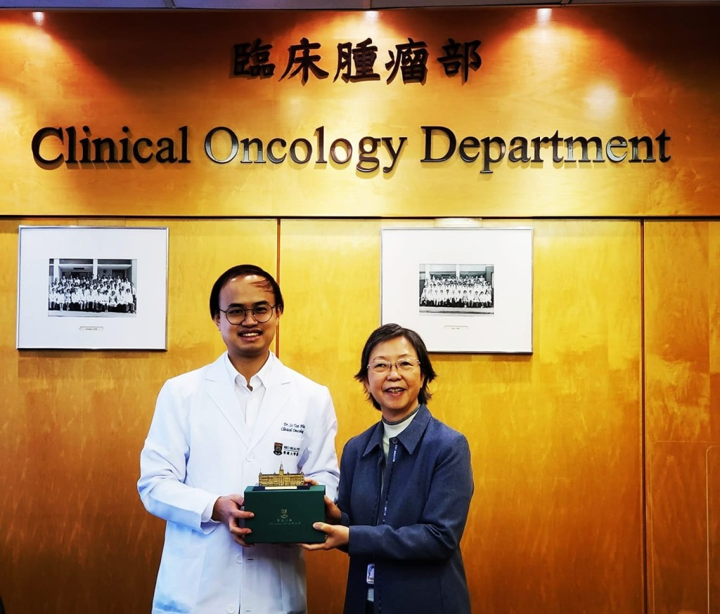 蘇子謙為臨床腫瘤科專科醫生，以中西醫身份行醫至今已十多年。（圖片由受訪者提供）
