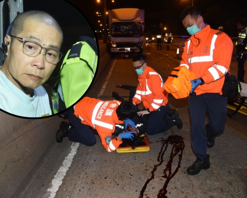 伍建成(小圖)去年撞斃一名交通警員。 資料圖片