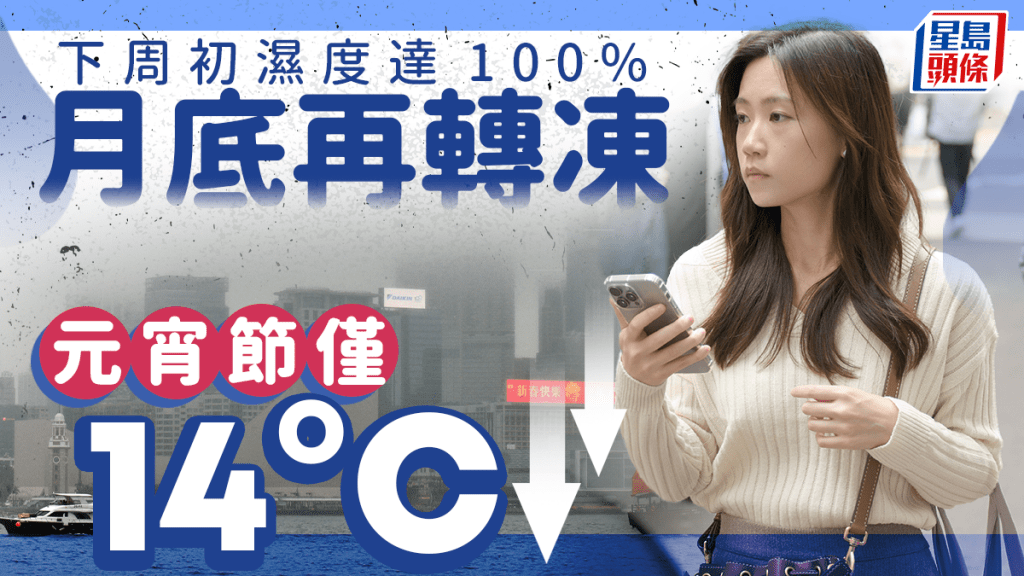 天文台|2月底現溫度過山車 下周初回南天持續 元宵節跌至14°C