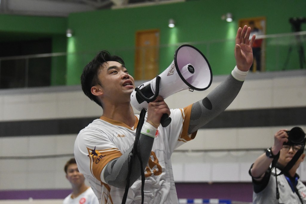 连润滔轰全队最高九分。杨骏尧摄