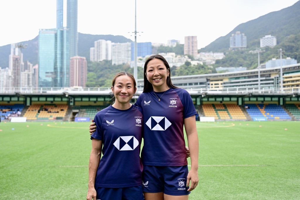 香港七欖女子隊成員莊嘉欣（左）、陳穎（右）。攝影：魏國謙