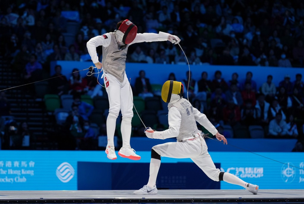 AI能分析劍擊運動員的動作。資料圖片