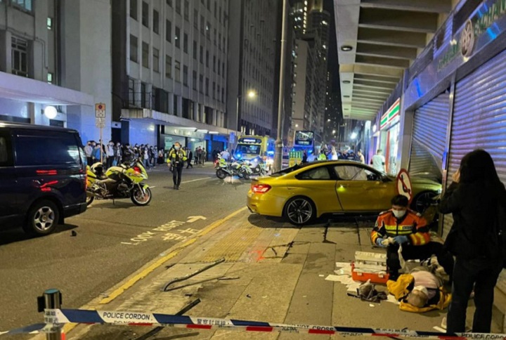 除夕夜在新蒲崗發生的車禍，涉事司機今提堂。資料圖片