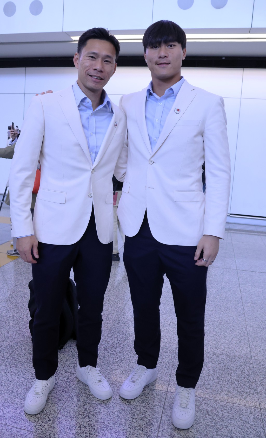葉鴻輝（左）與謝家榮都齊表示這比賽叫人難忘。（陸永鴻攝）