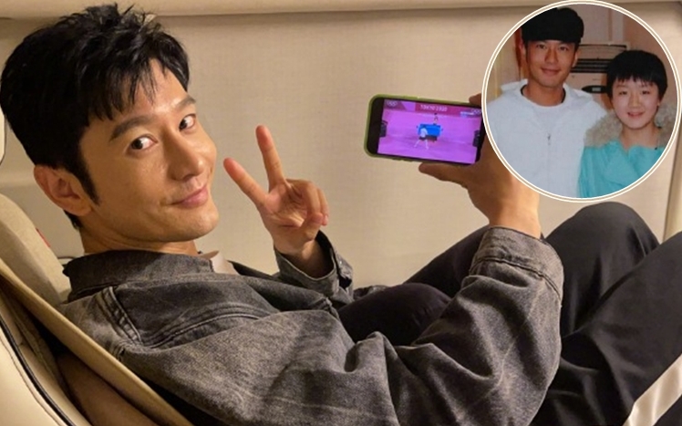 黃曉明對表妹陳夢在乒乓球女單奪冠，感到自豪。
